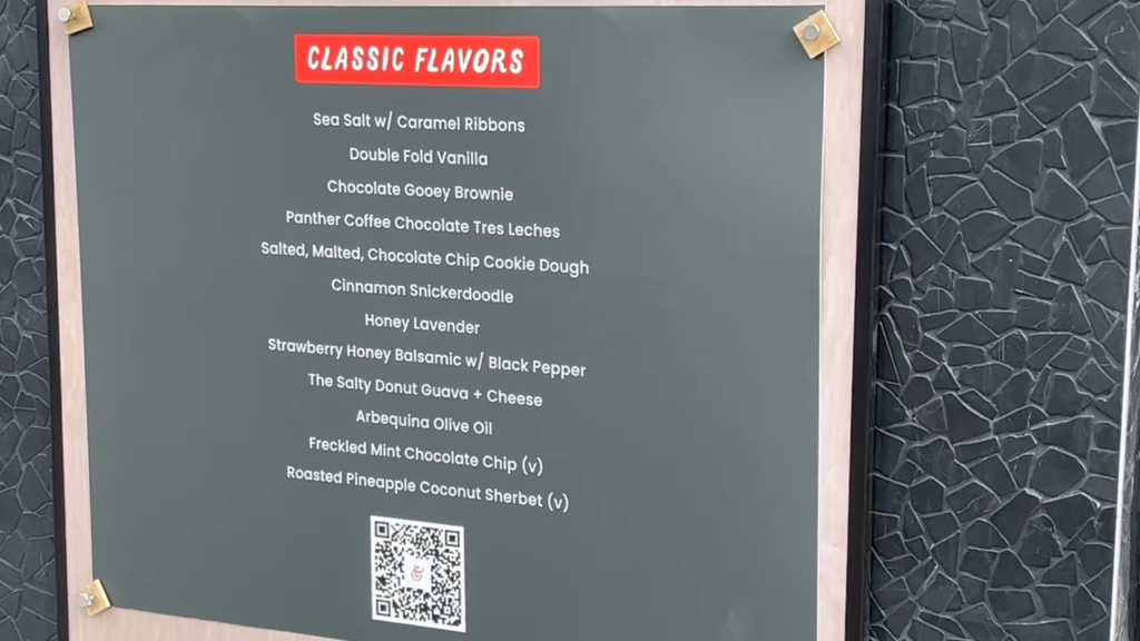 Salt and Straw classic flavor menu